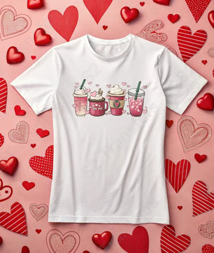 Valentine Coffee Drinks 2 - DTF Transfer DTF Transfer