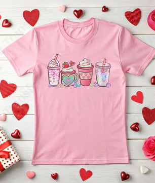 Valentine Coffee Drinks 3 - DTF Transfer DTF Transfer