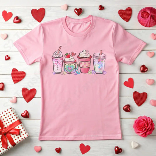 Valentine Coffee Drinks 3 - DTF Transfer DTF Transfer