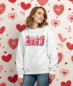 Valentine’s Day Coffee Drinks - DTF Transfer DTF Transfer