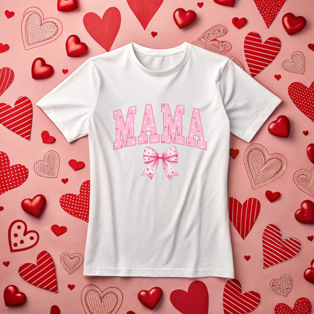 Mama Pink Bow - DTF Transfer