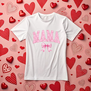 Mama Pink Bow - DTF Transfer