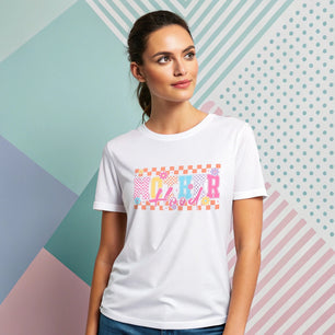 Checkered Motherhood Colorful - DTF Transfer