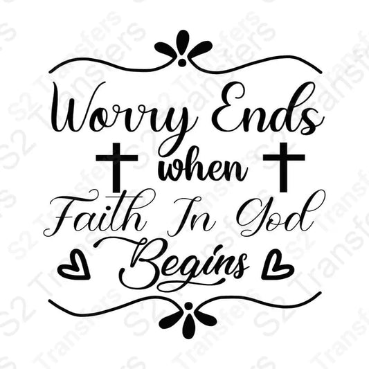 Worry Ends Where Faith Begins